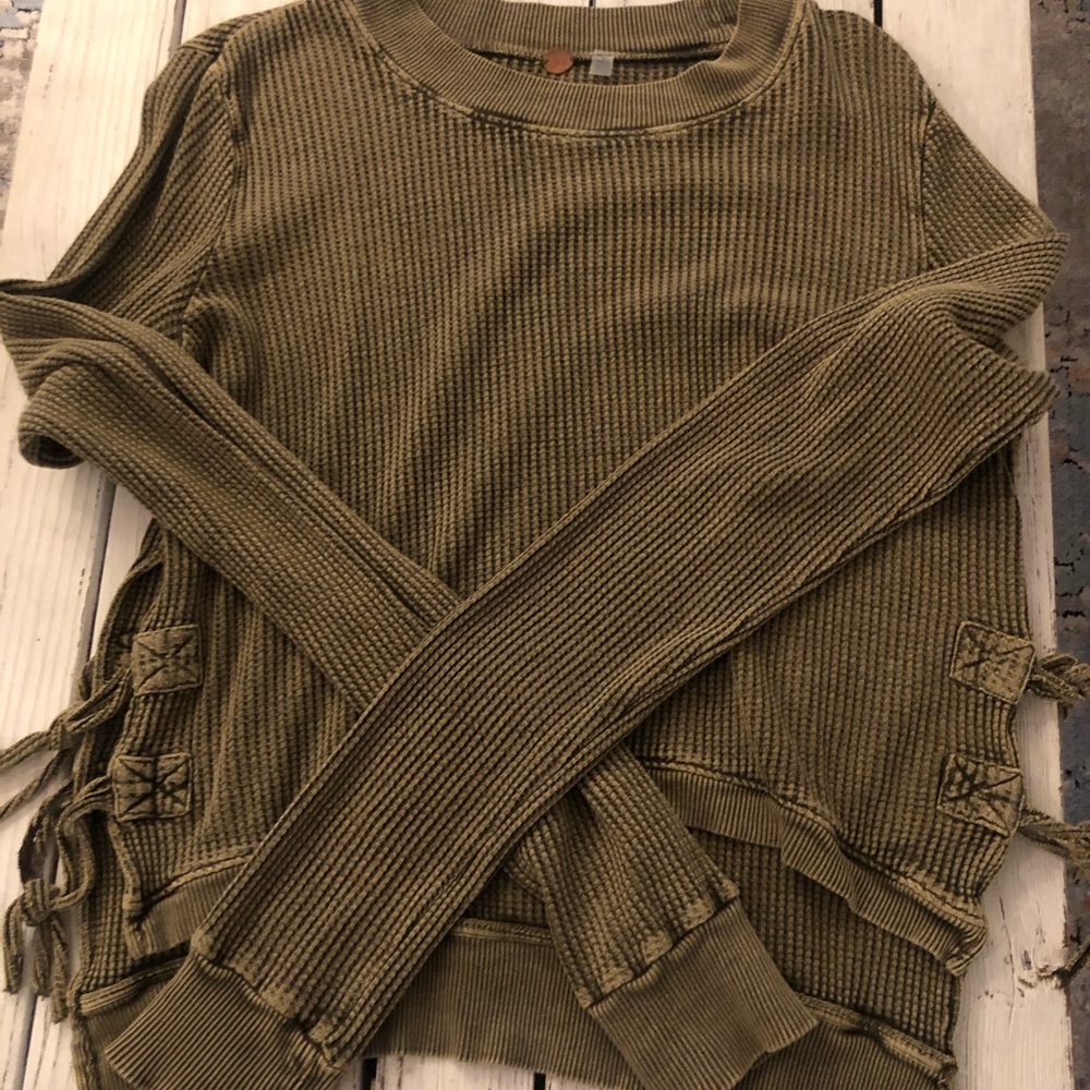 Free people thermal with ties